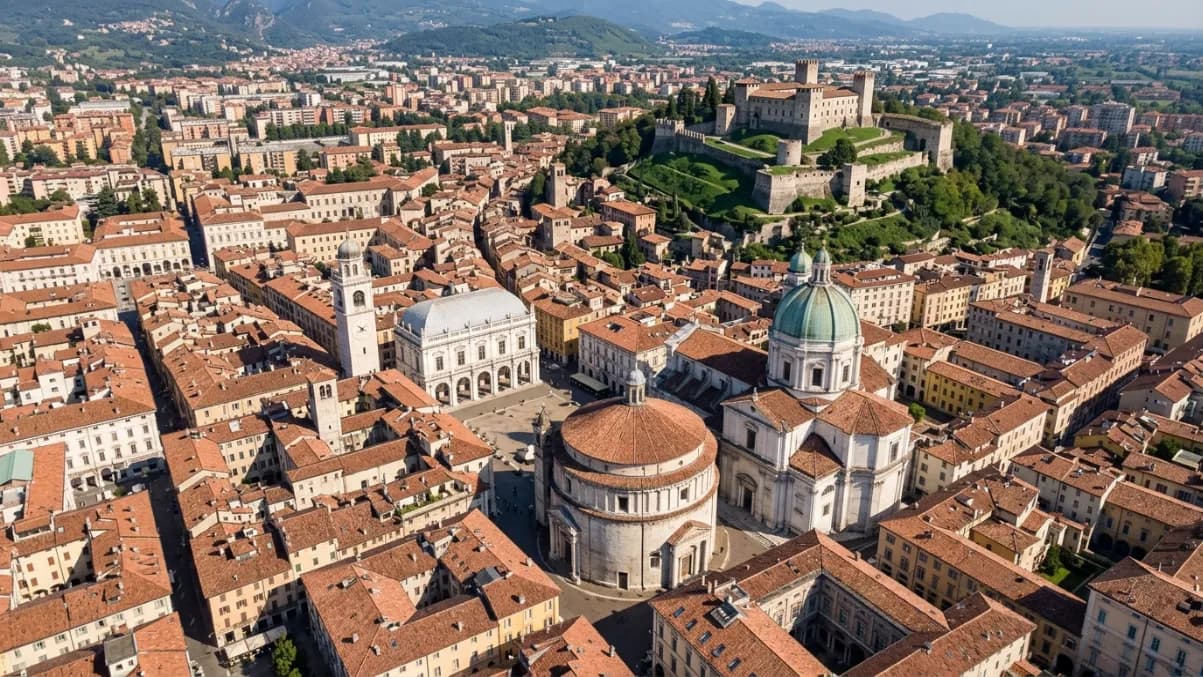 Vista aerea di Brescia — essere primo su Google a Brescia